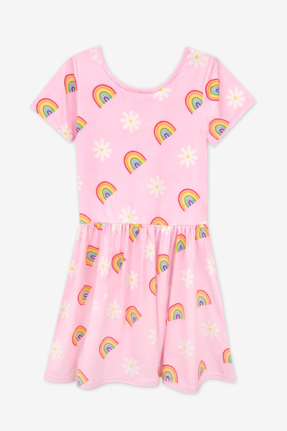 Simply Soft Short Sleeve Be Happy Dress - Tie Dye Rainbow Donuts - NEW!