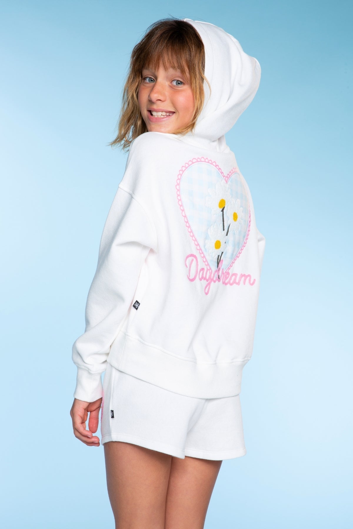 Cloud Soft French Terry Everyday Hoodie - Vintage Rose Hibiscus