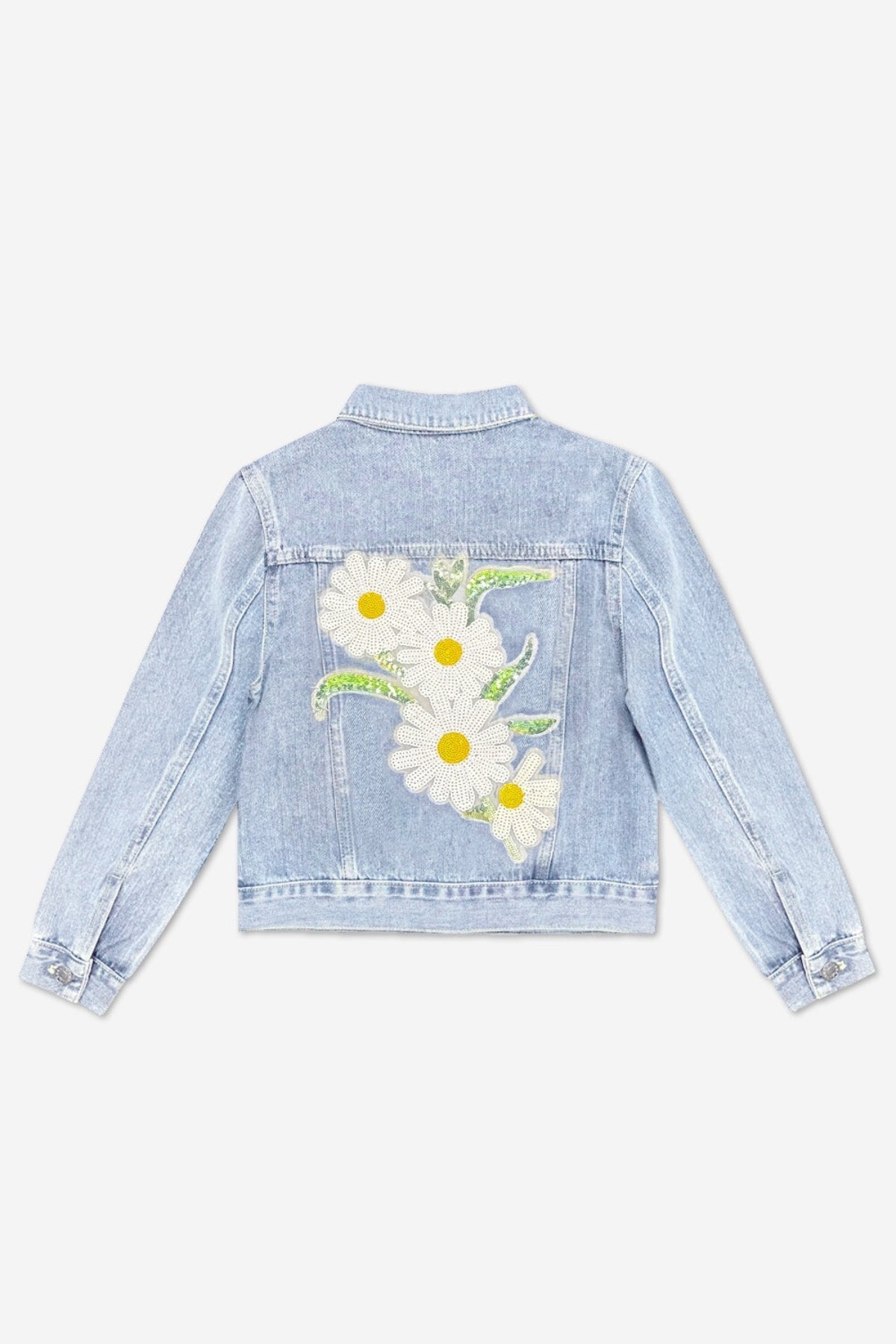 The Perfect Denim Jacket - Denim Sequin Bow