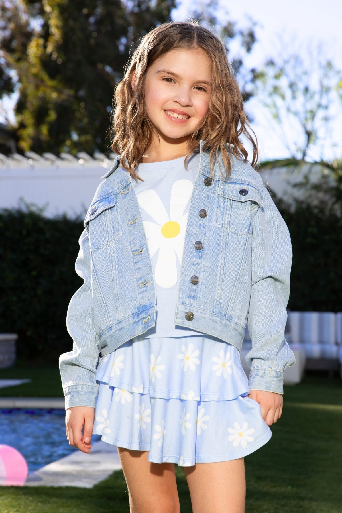 The Perfect Denim Jacket - Denim Sequin Bow