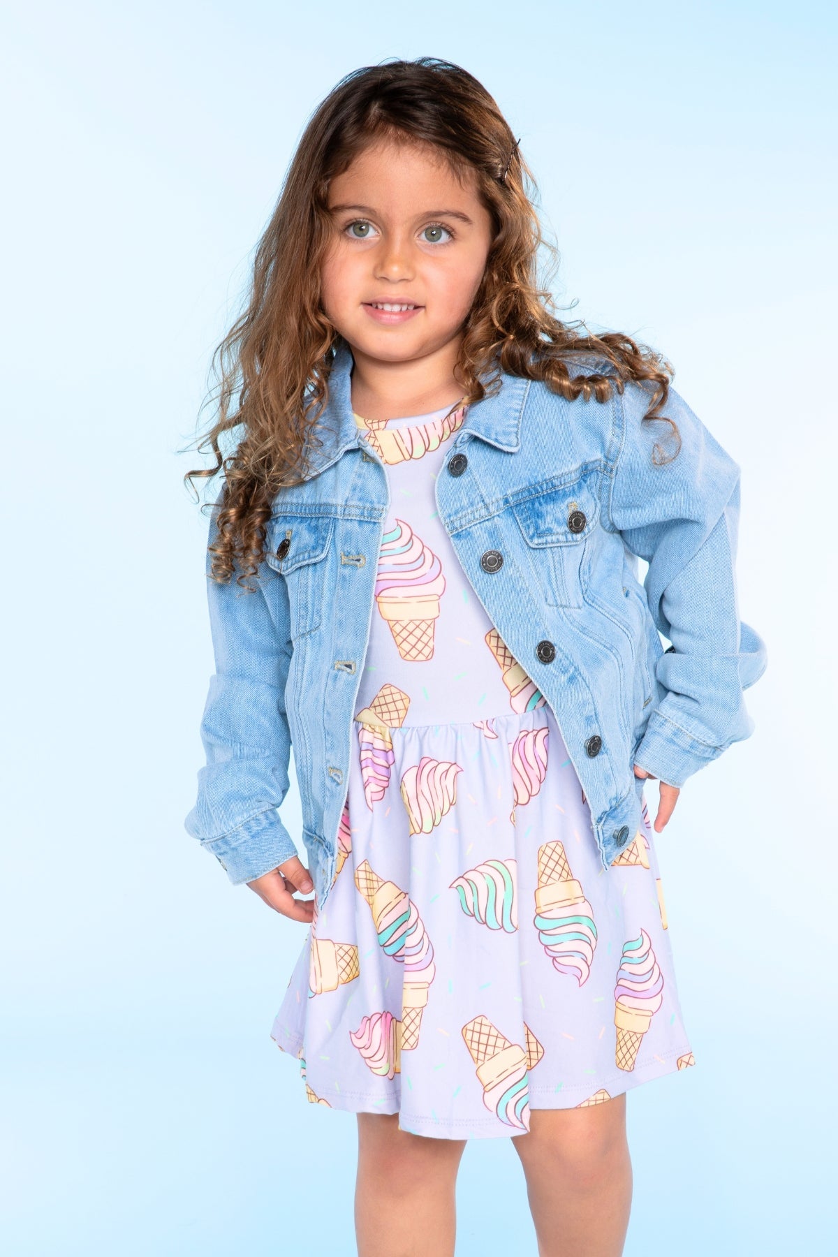 Simply Soft Short Sleeve Be Happy Dress - Tie Dye Rainbow Donuts - NEW!