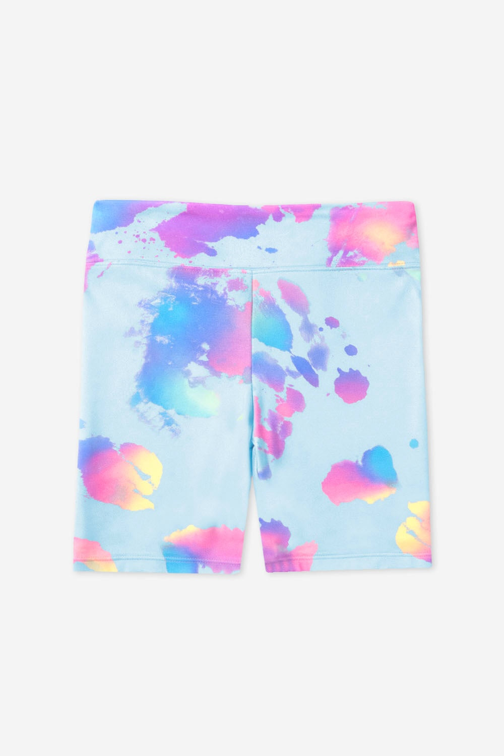 Simply Soft Biker Short - Denim Leopard Splatter