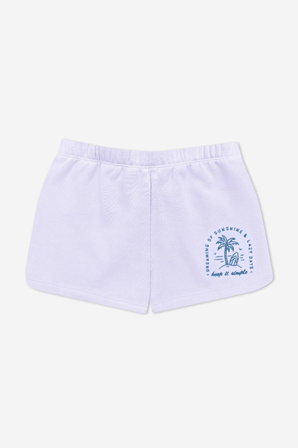 Cloud Soft French Terry Dolphin Short - Blush Ditsy Lilac Floral