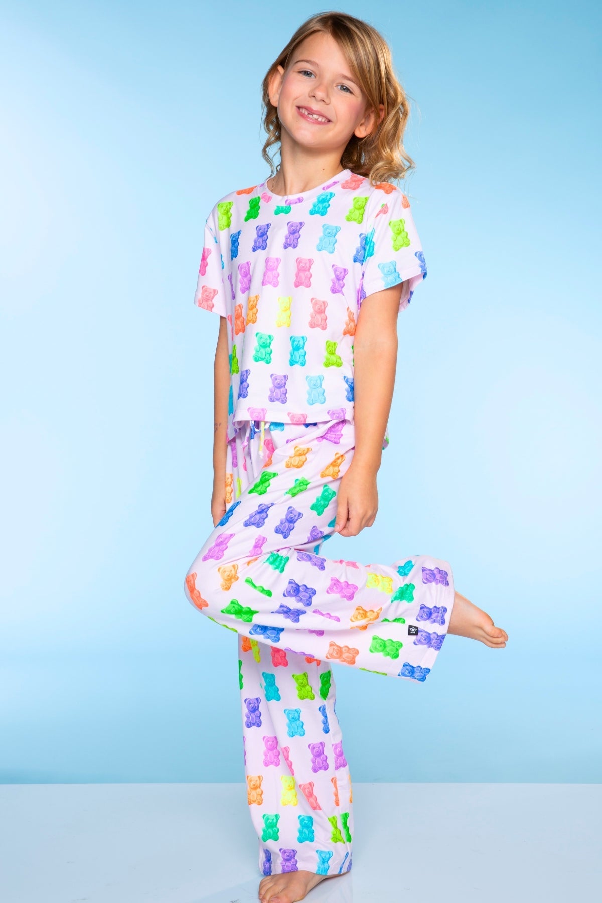 Simply Soft Easy Tee & Karate Pant - Pink Gingham Leopard
