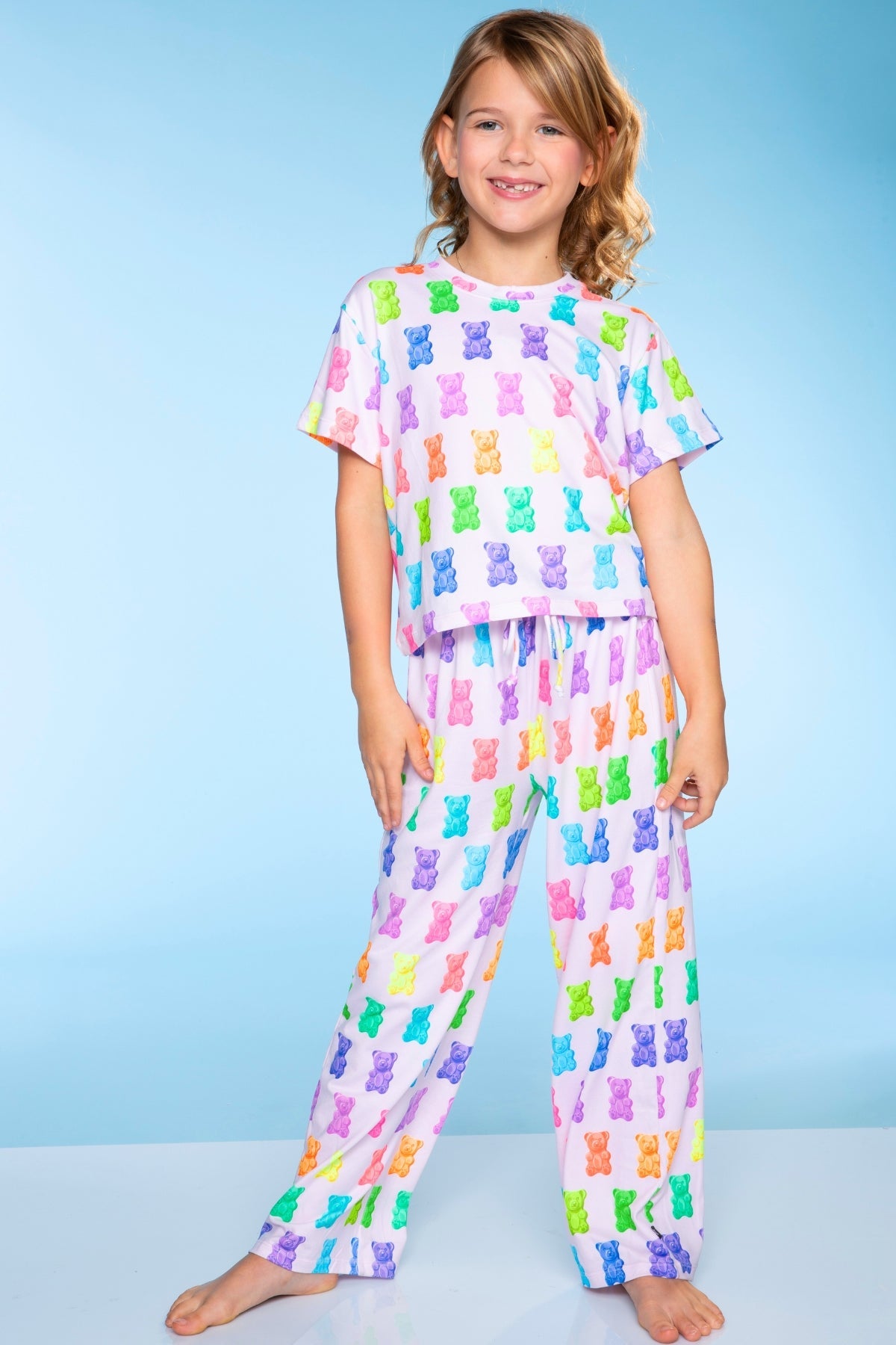 Simply Soft Easy Tee & Karate Pant - Pink Gingham Leopard