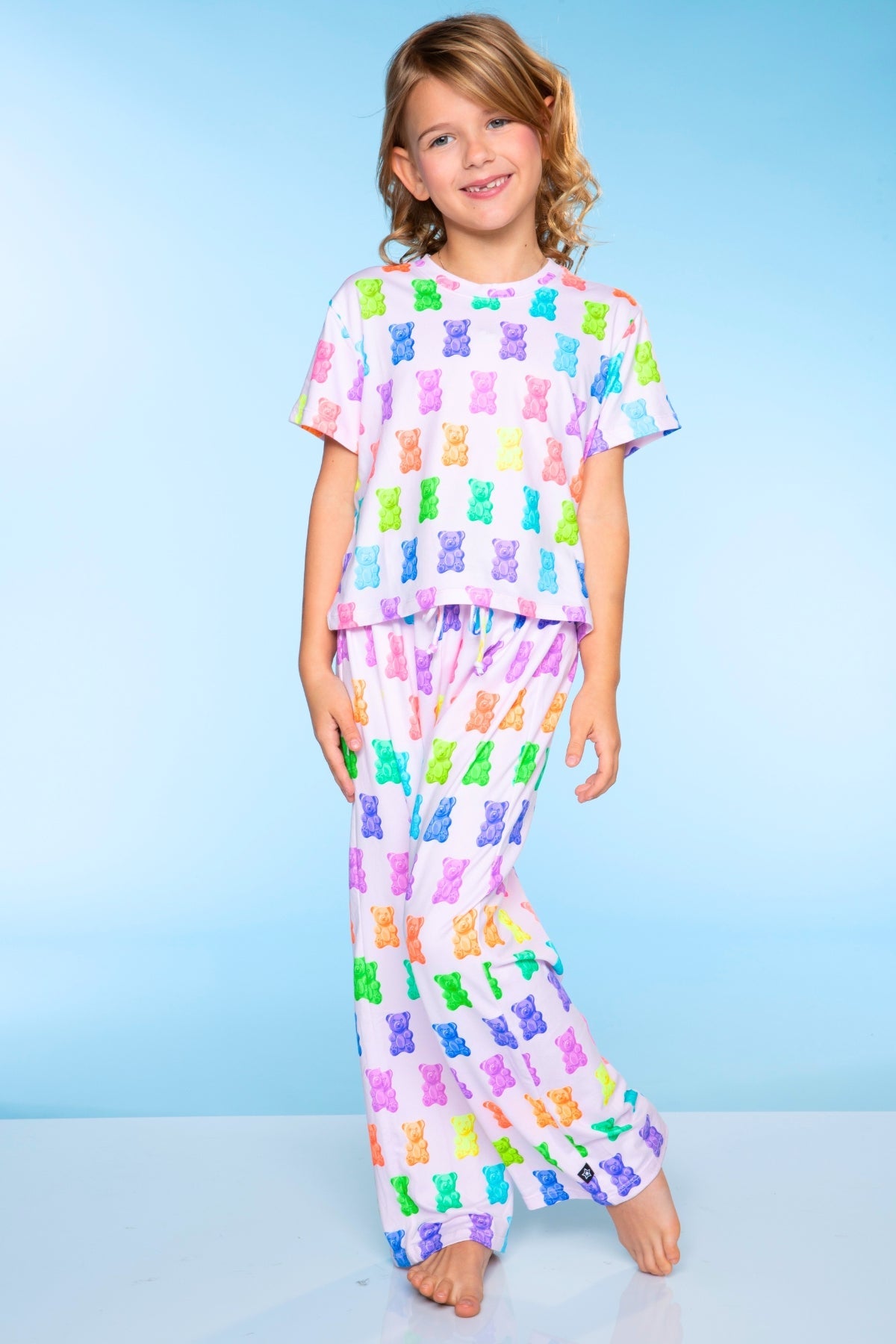 Simply Soft Easy Tee & Karate Pant - Pink Gingham Leopard