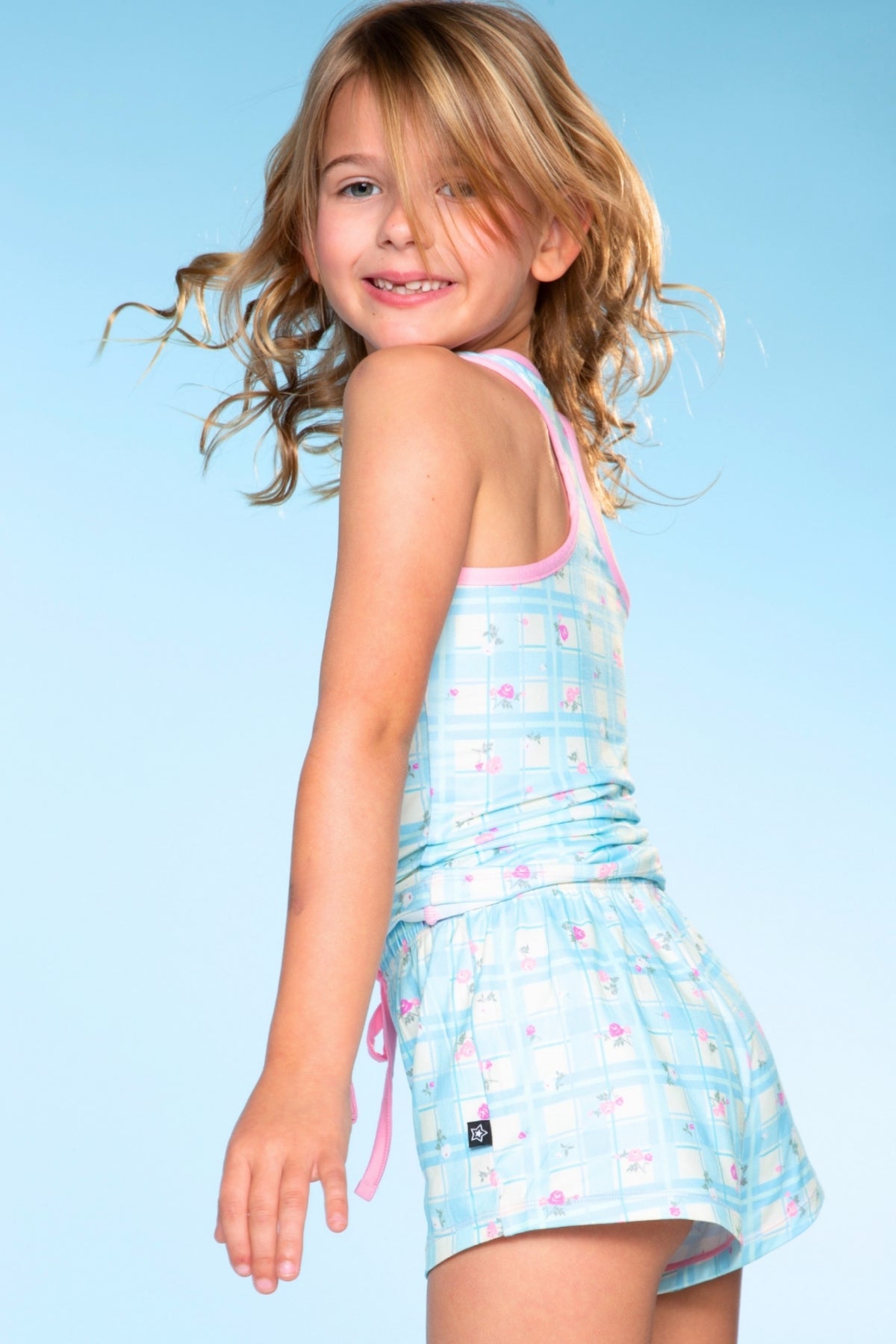 Simply Soft Racerback Tank & Dolphin Short - Sage Pink Makeup