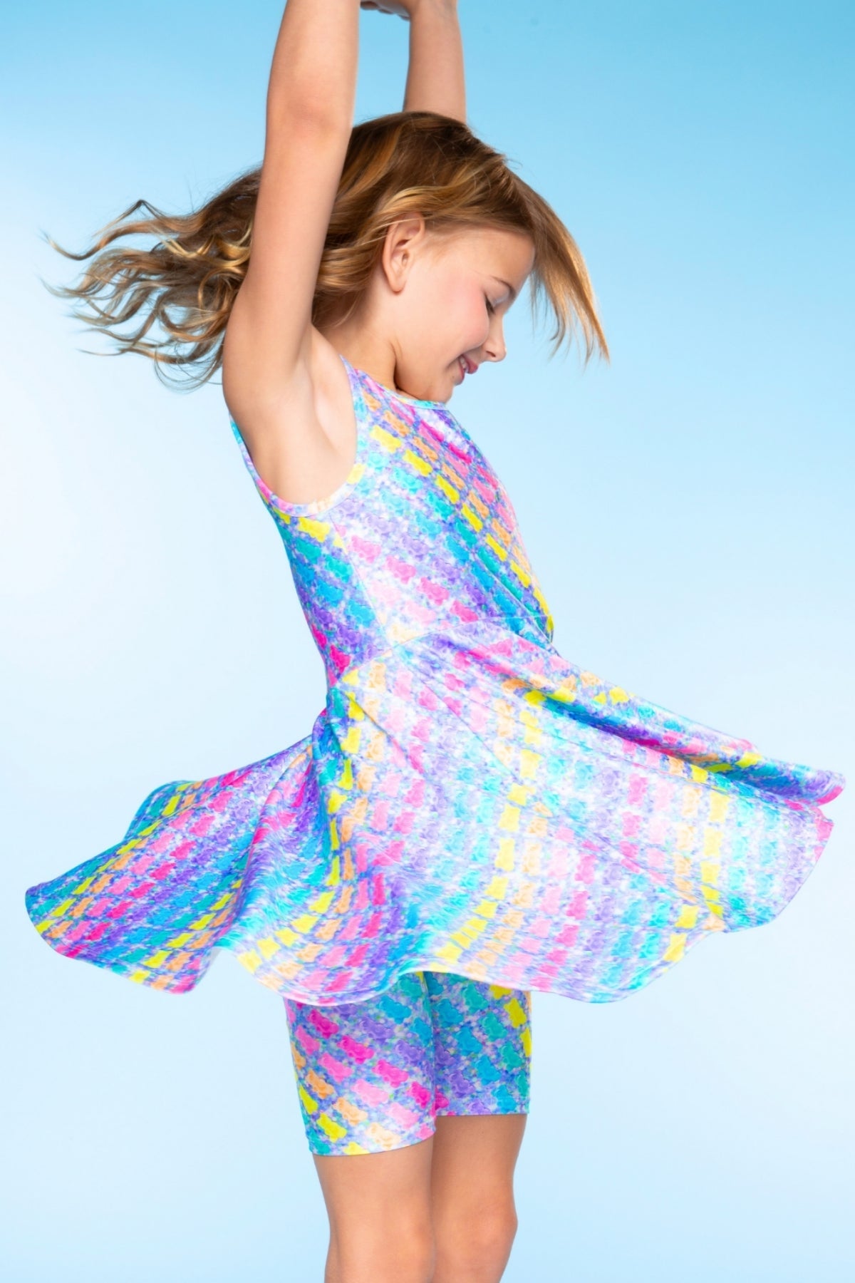 High Shine Super Twirl Dress - Rainbow Gummy Bear
