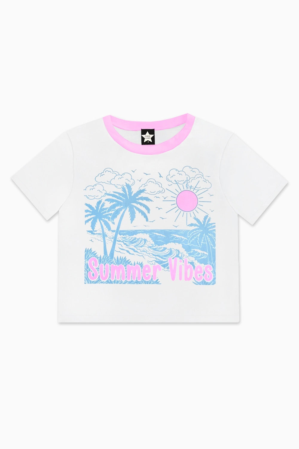 Simply Soft Easy Tee. - Ivory Gingham Daydream