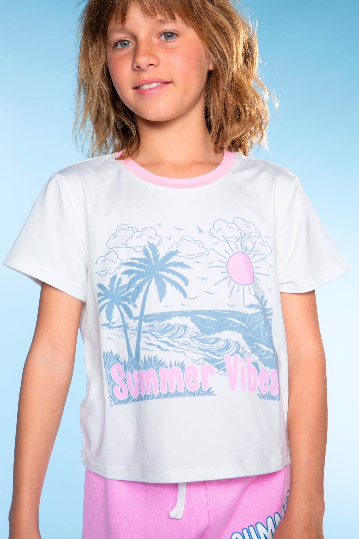 Simply Soft Easy Tee. - Ivory Gingham Daydream