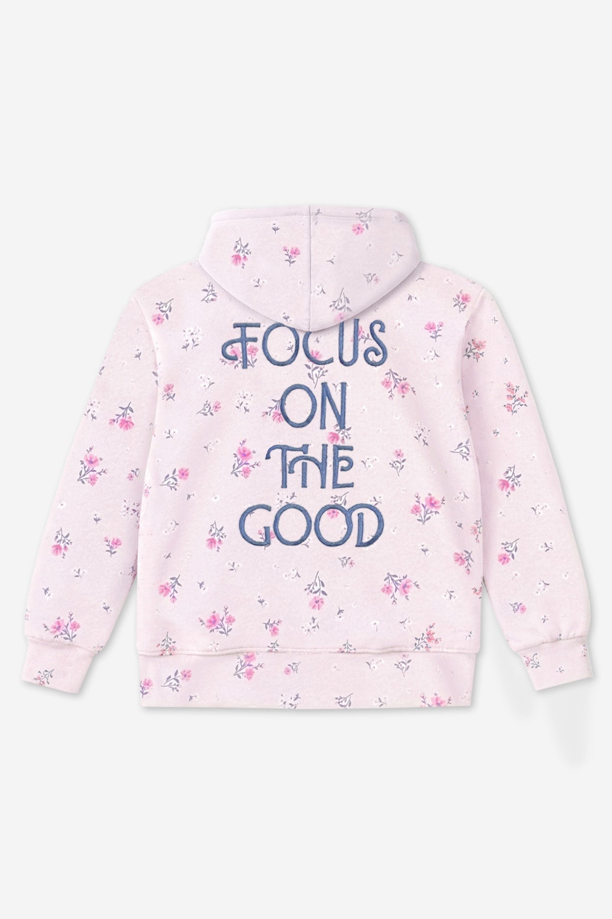 Cloud Soft French Terry Everyday Hoodie - Vintage Rose Hibiscus