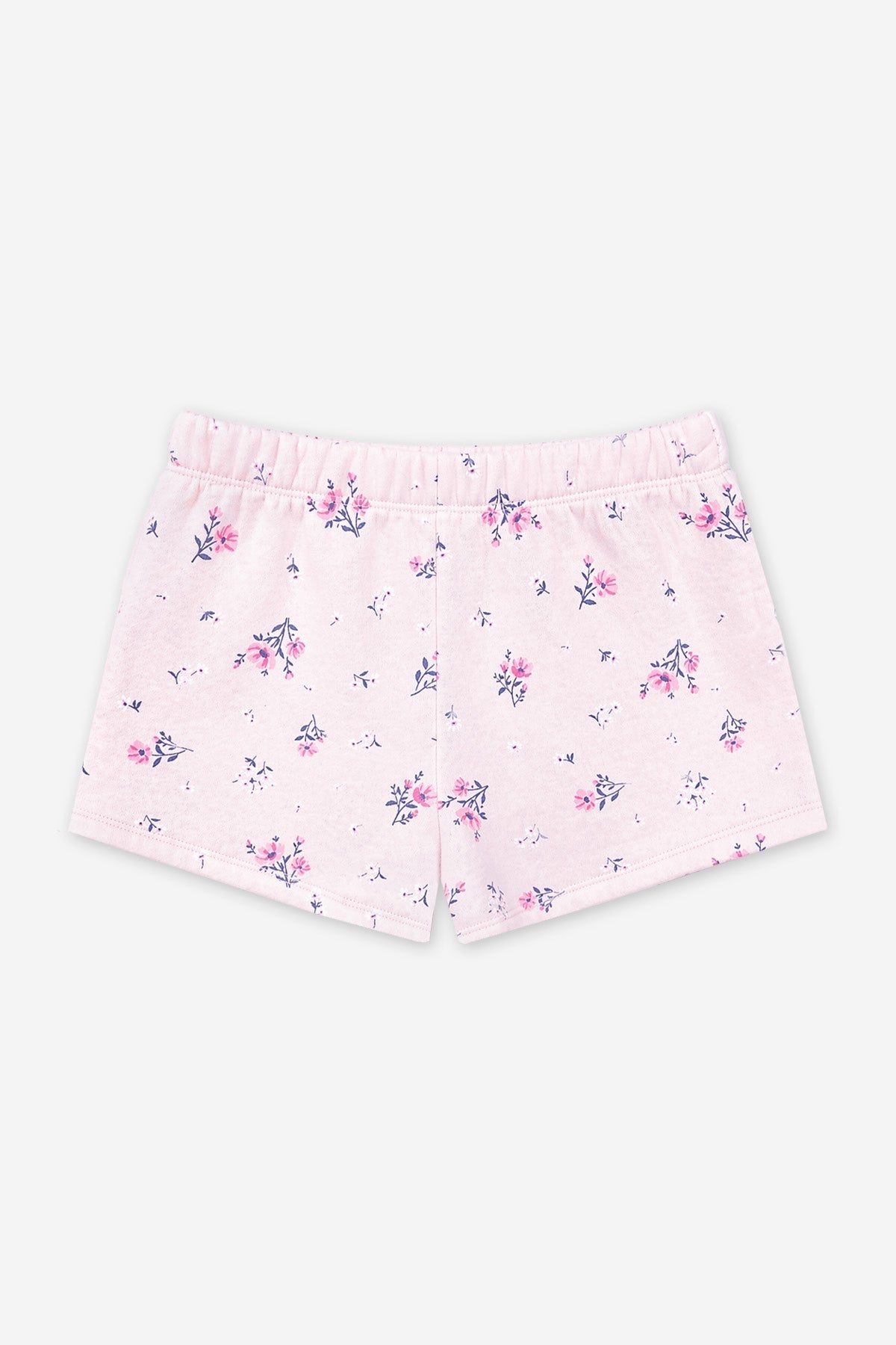 Cloud Soft French Terry Dolphin Short - Blush Ditsy Lilac Floral