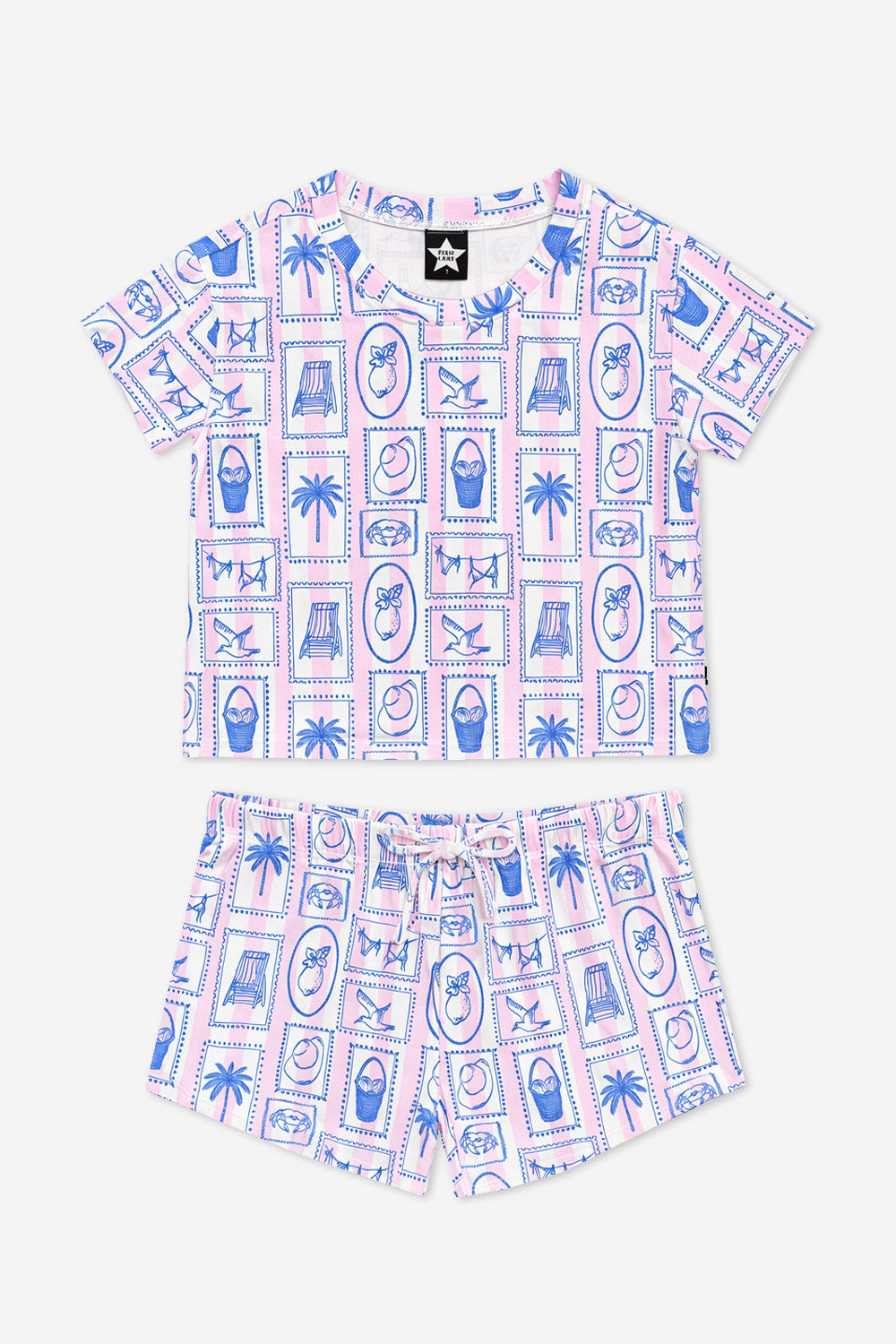 Simply Soft Easy Tee & Dolphin Short - Hot Pink Rainbow Snowcone - NEW!