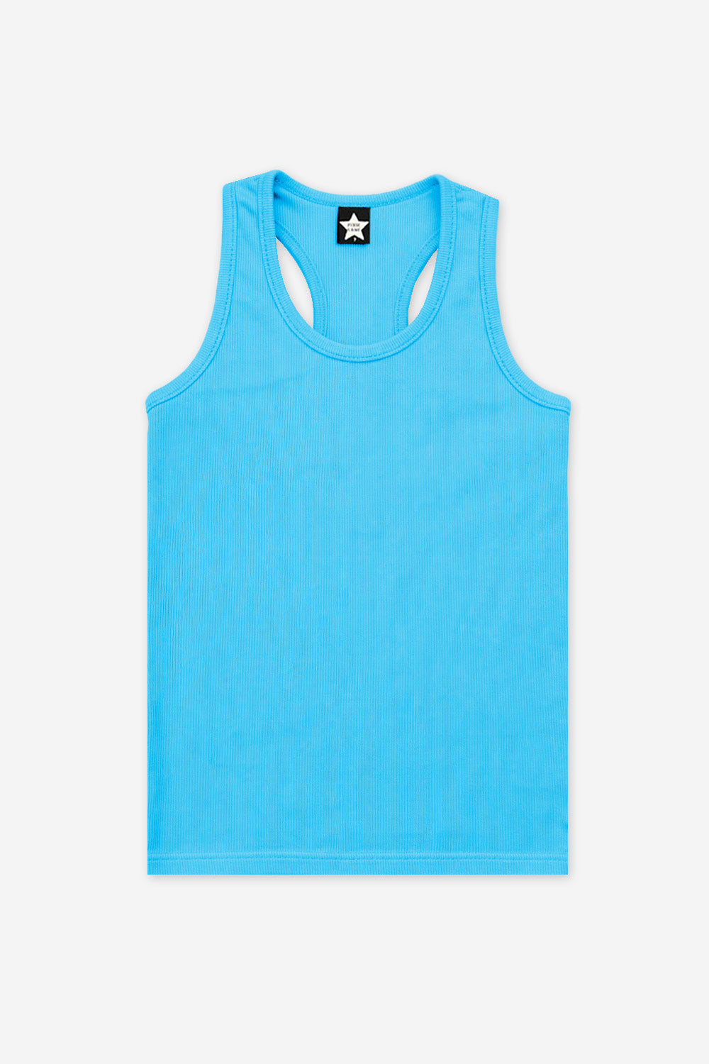 Ribbed Racerback Tank - White Hibiscus Floral - NEW!