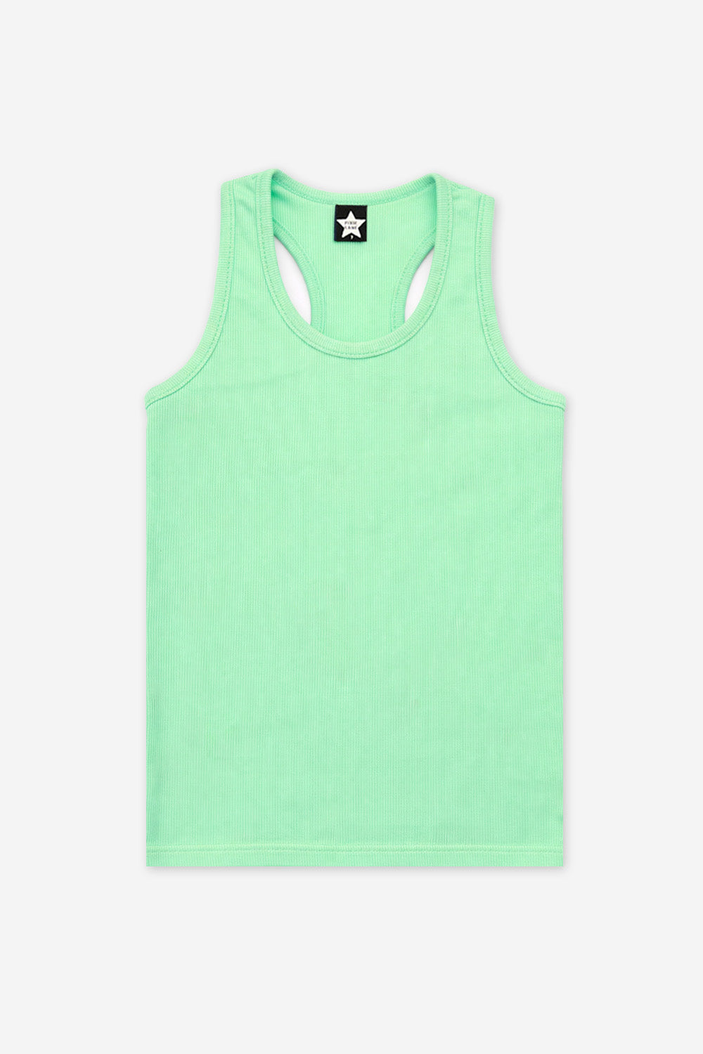 Ribbed Racerback Tank - White Hibiscus Floral - NEW!