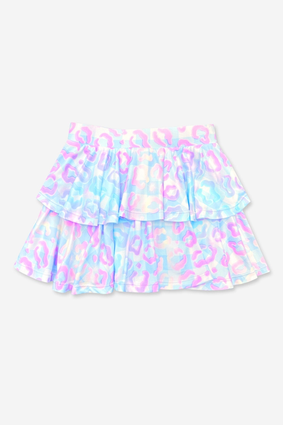 Simply Soft Double Ruffle Skort - Light Blue Daisy - NEW!