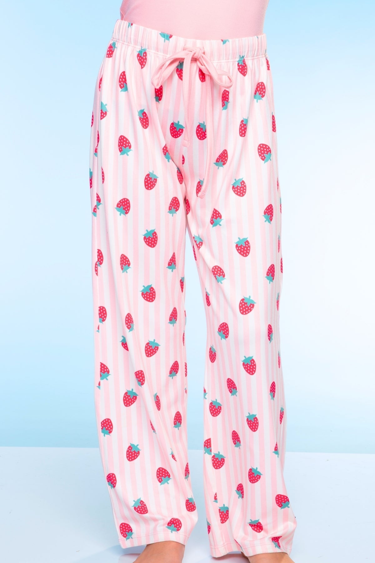 Simply Soft Racer Tank & Karate Pant Set - Pink Lt Blue Plaid Floral