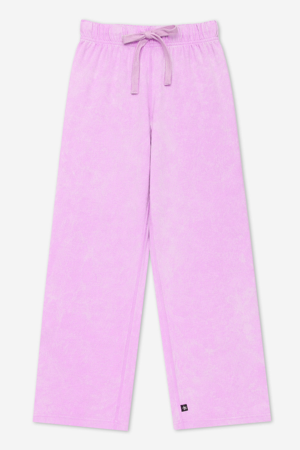 Vintage Washed Cotton Wide Leg Pant - Denim Blue