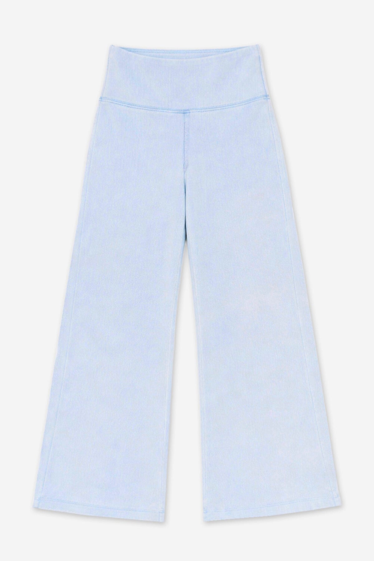 Super Stretch Soft Denim Wide Leg Jegging - Light Blue Denim - NEW!