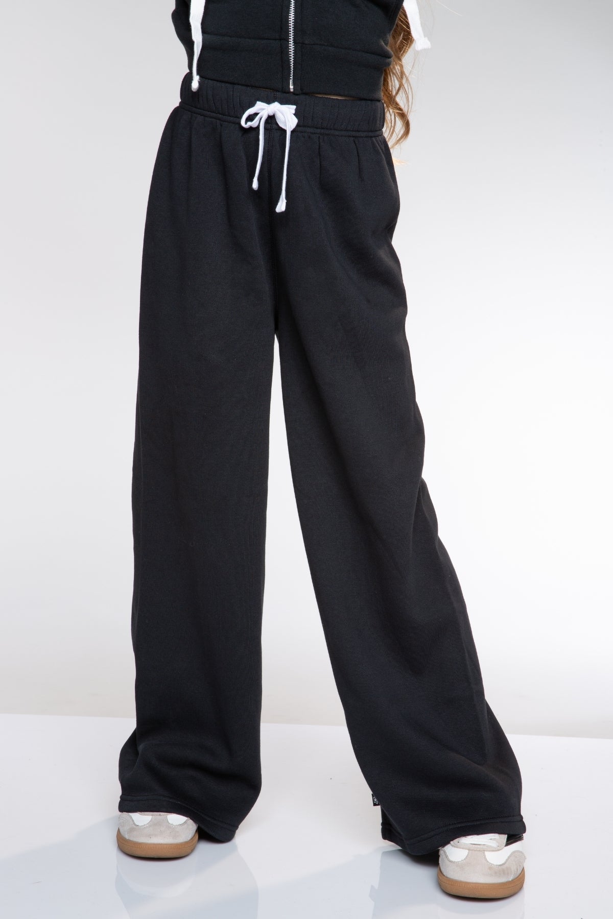 2 Pack Cloud Soft French Terry Wide Leg Sweatpant - Black | Denim