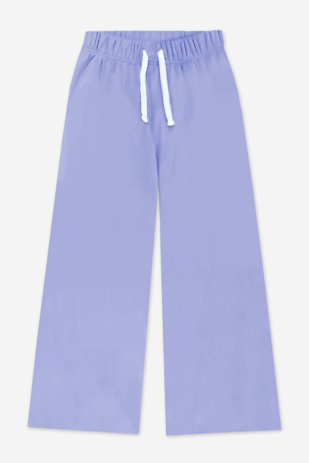 Cloud Soft French Terry Wide Leg Pant - Black
