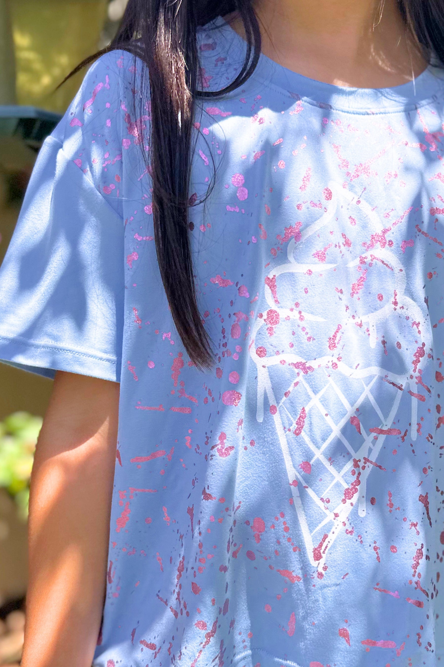 Simply Soft Easy Tee & Dolphin Short Set - Pink Denim Floral Love - NEW!