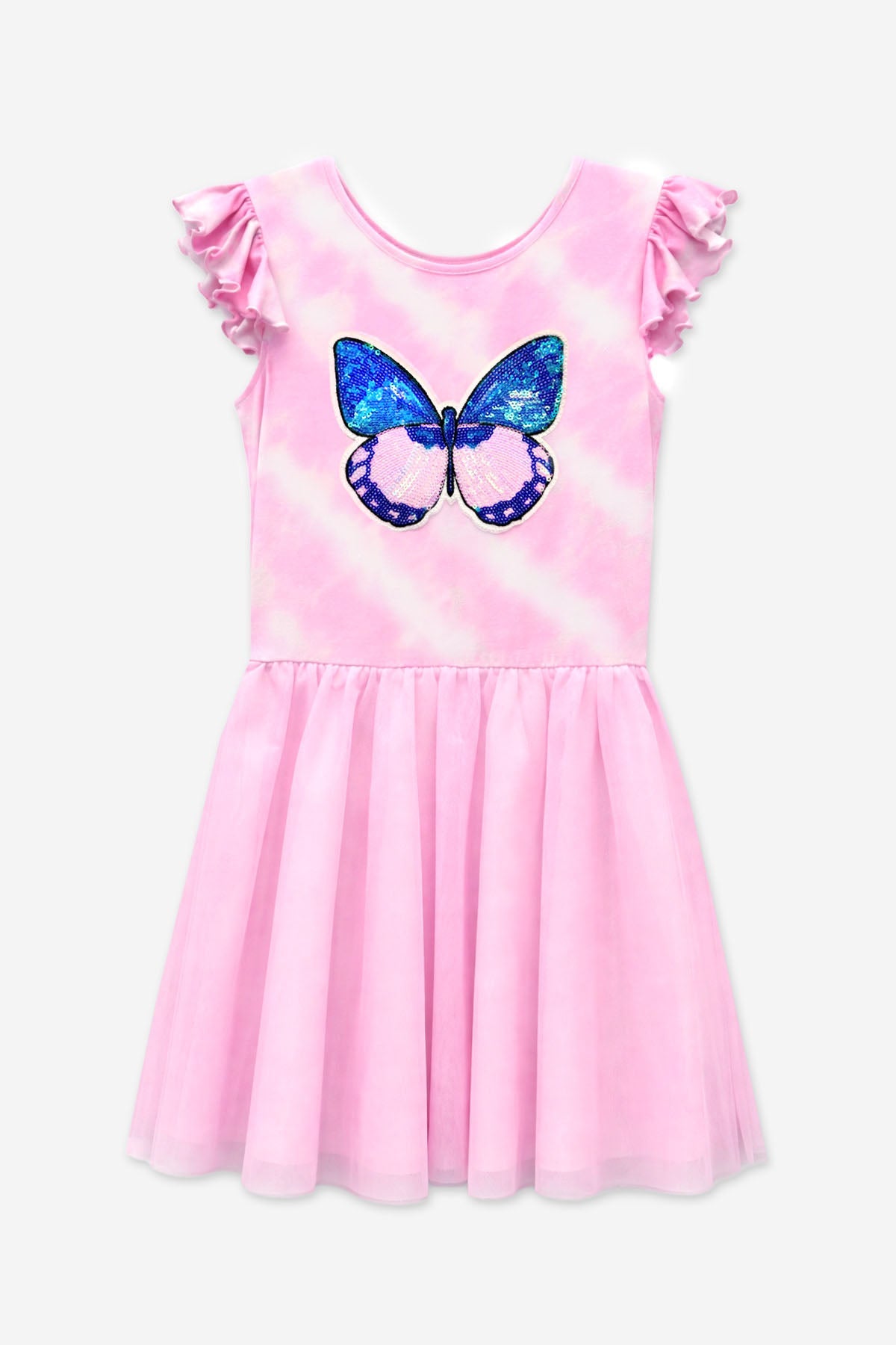 3 Pack Flutter Be Happy Dress - Lt Pink Hibiscus | Pink Sequin Butterfly | Lilac Foil Hearts & Stars - NEW!