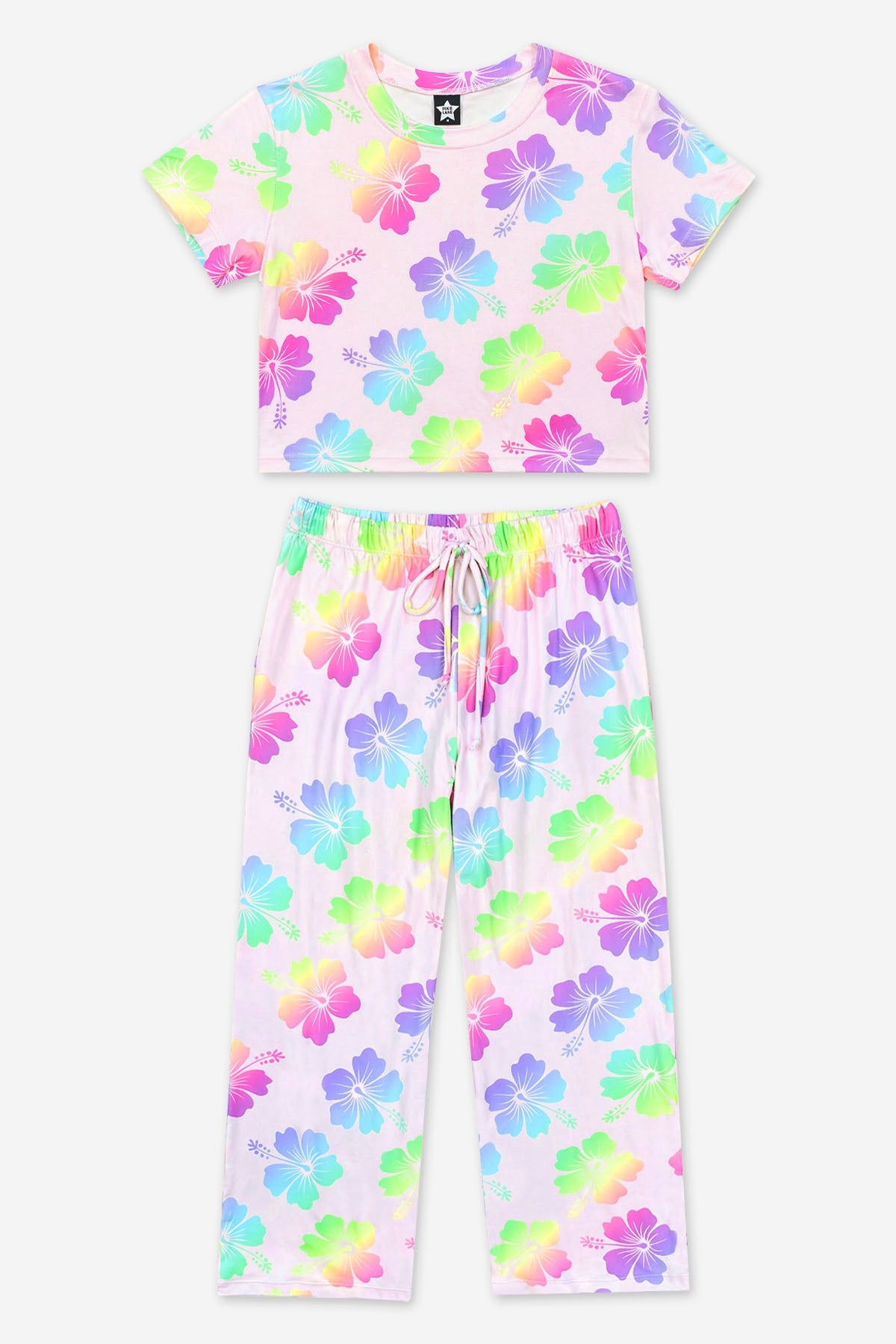 Simply Soft Easy Tee & Karate Pant - Pink Gingham Leopard
