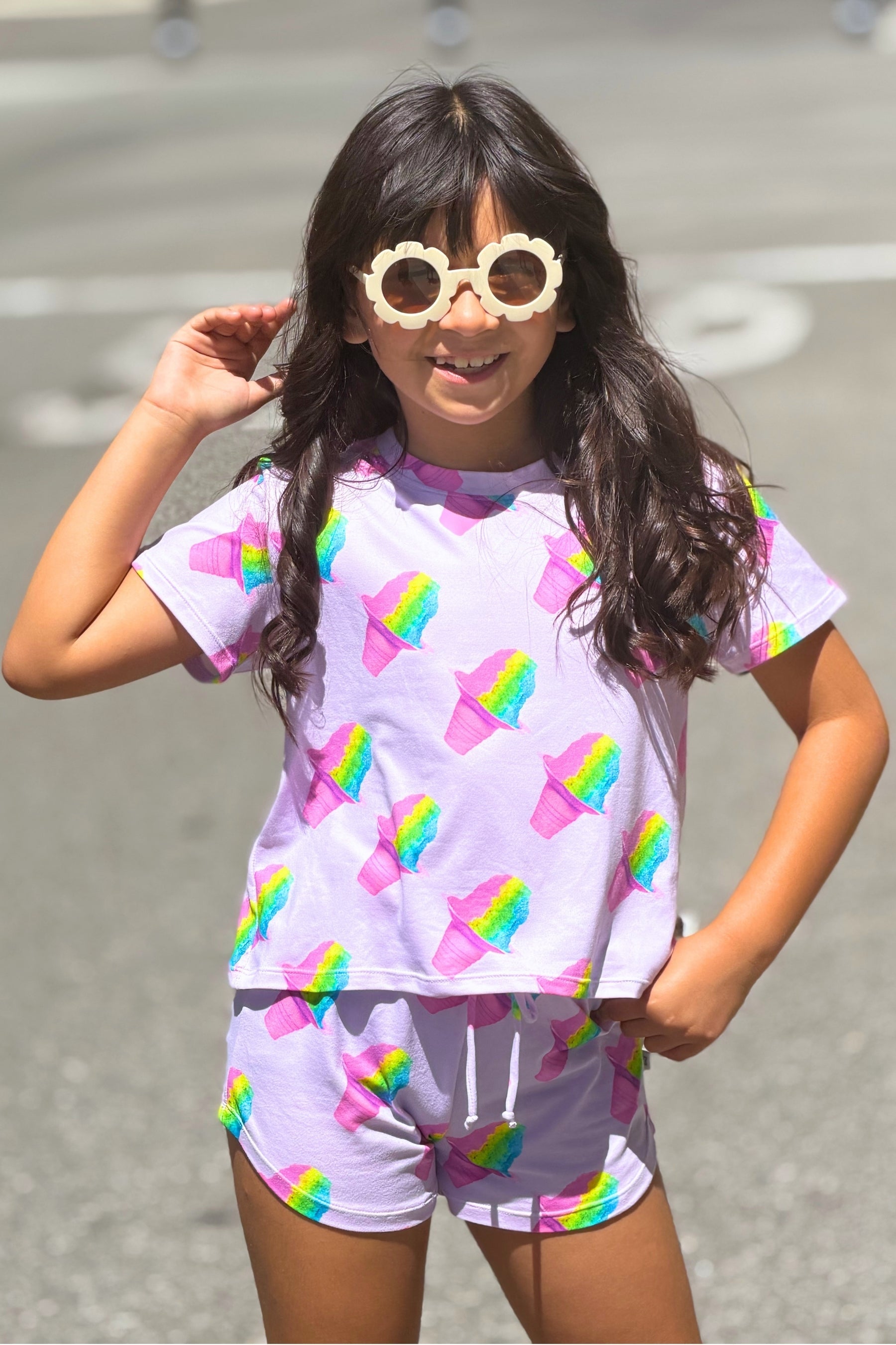 Simply Soft Easy Tee & Dolphin Short - Rainbow S'Mores - NEW!