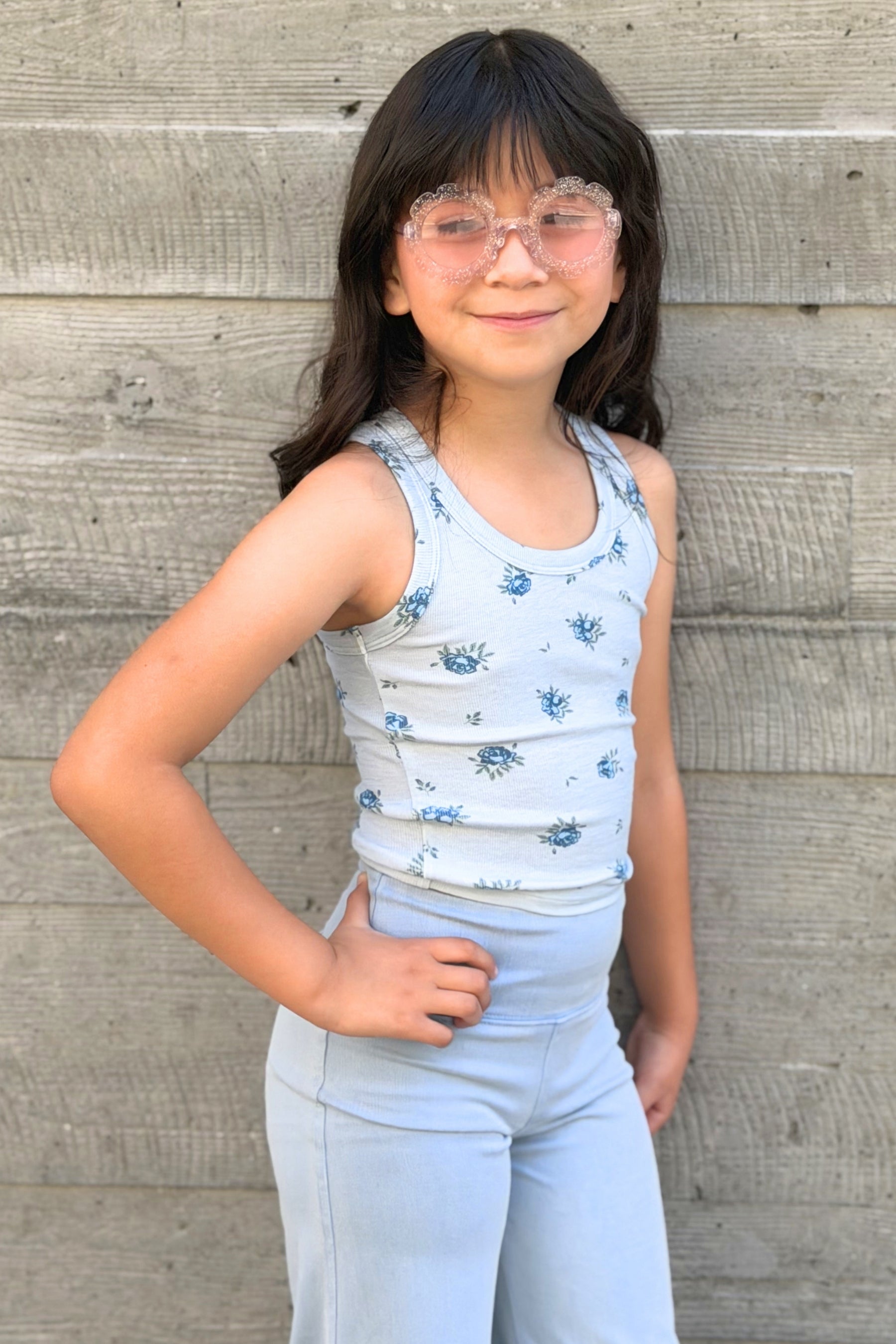 Ultra-Soft Ribbed Scoop Racer Tank - Black - NEW!