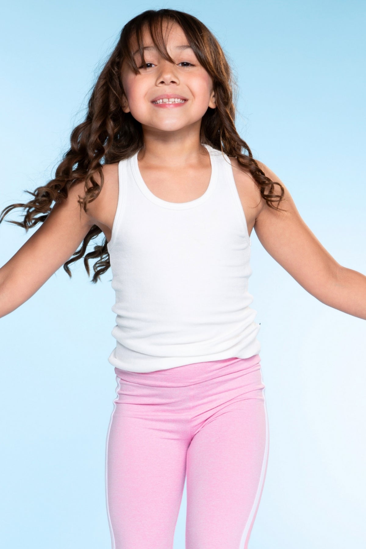 Ultra-Soft Ribbed Scoop Racer Tank - Petal Pink