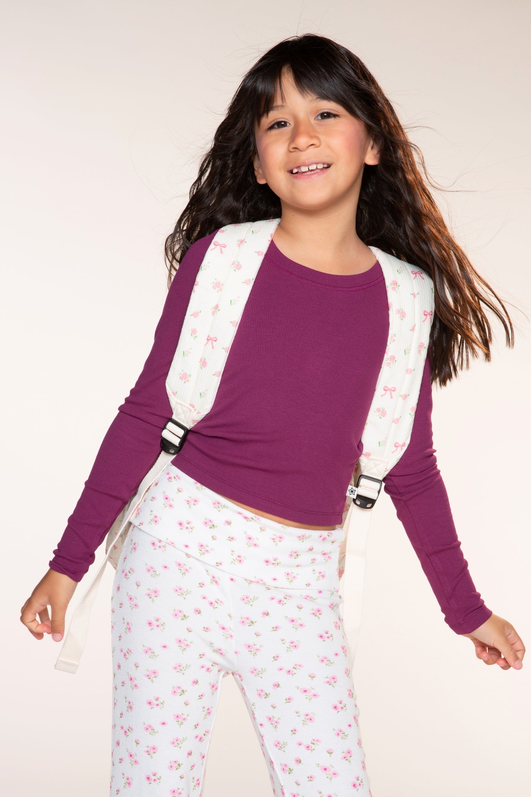 Ultra-Soft Ribbed Long Sleeve Fitted Tee - Soft Lilac - NEW!