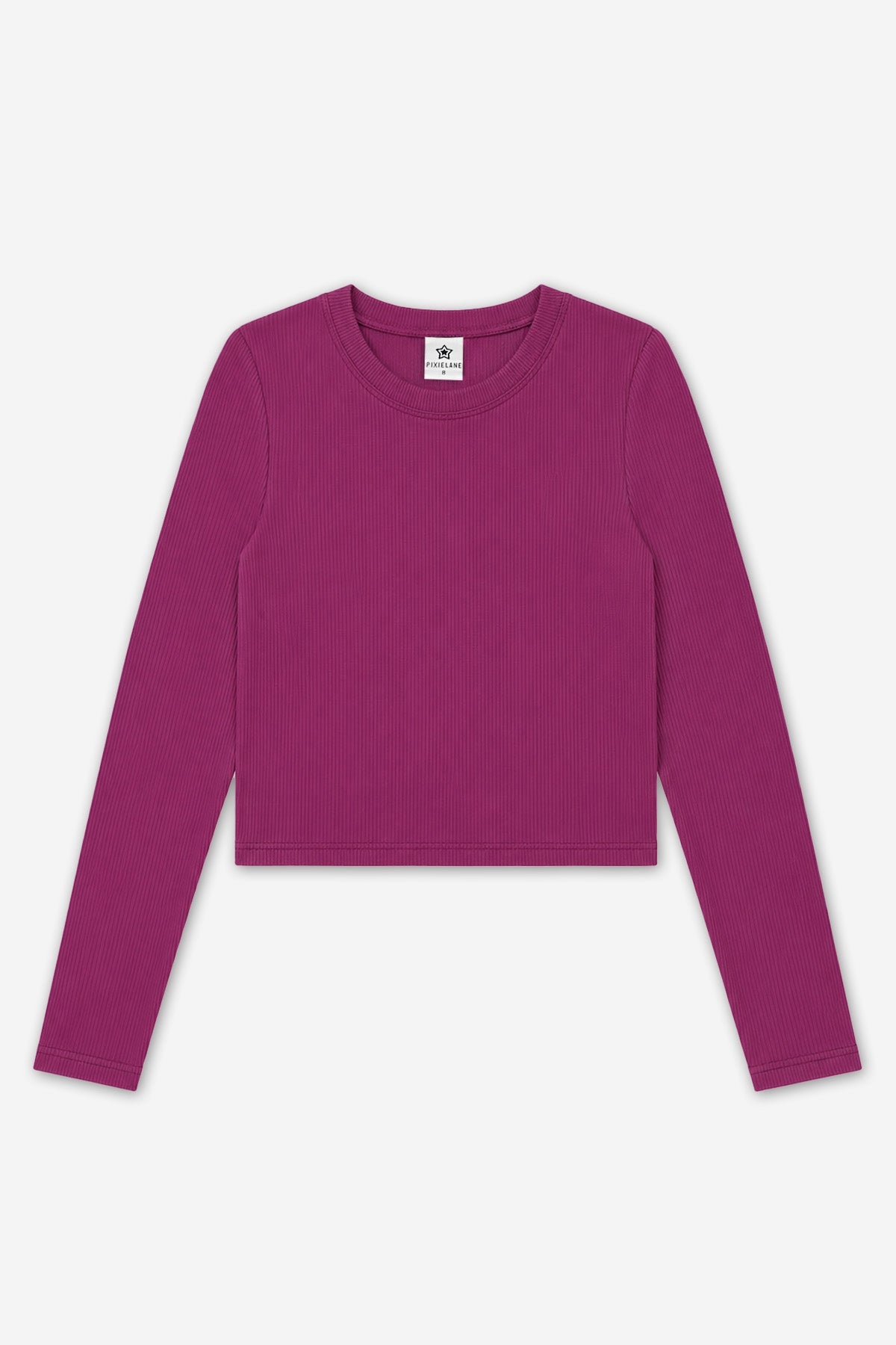 Ultra-Soft Ribbed Long Sleeve Fitted Tee - Soft Lilac - NEW!