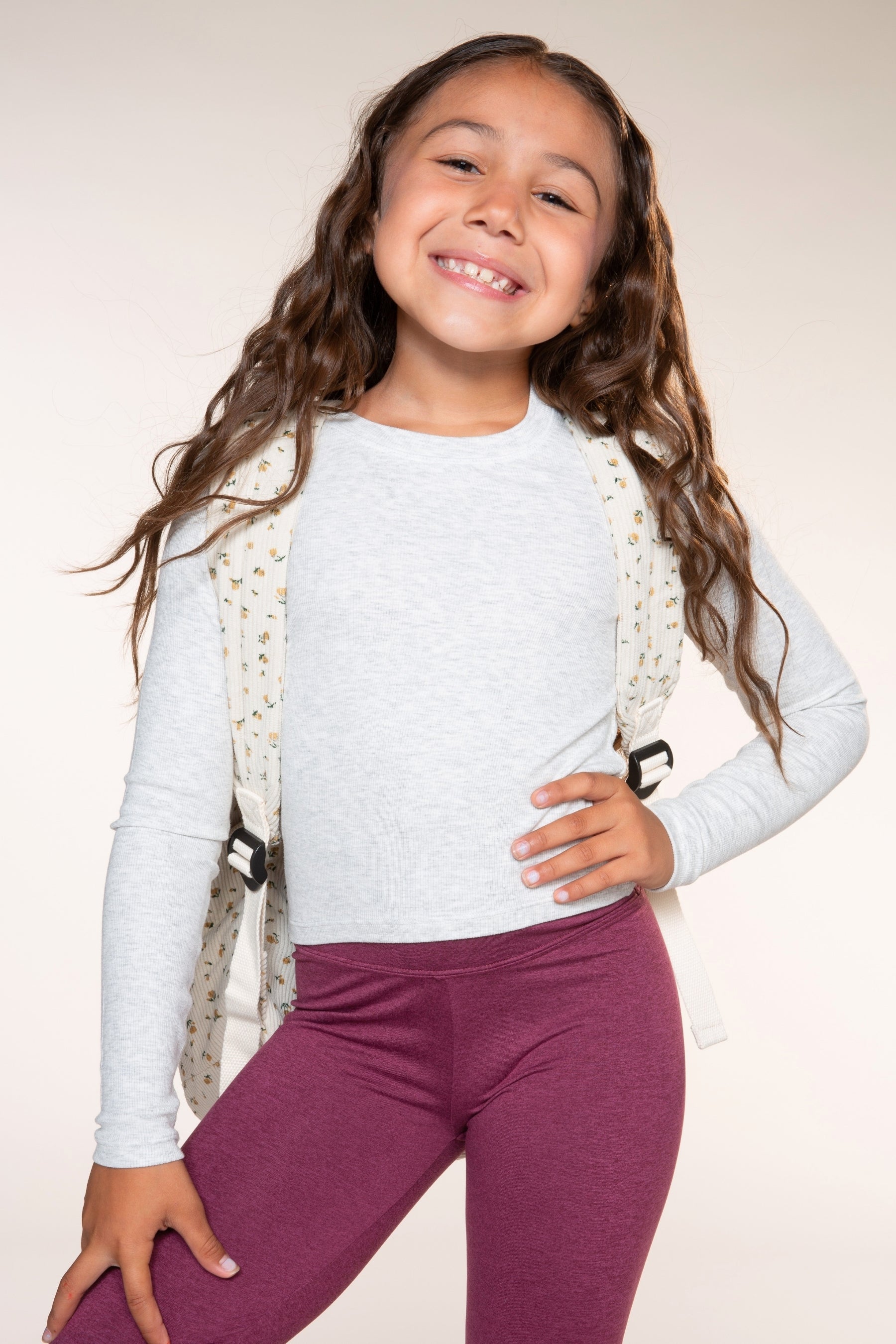 Ultra-Soft Ribbed Long Sleeve Fitted Tee - Soft Lilac - NEW!