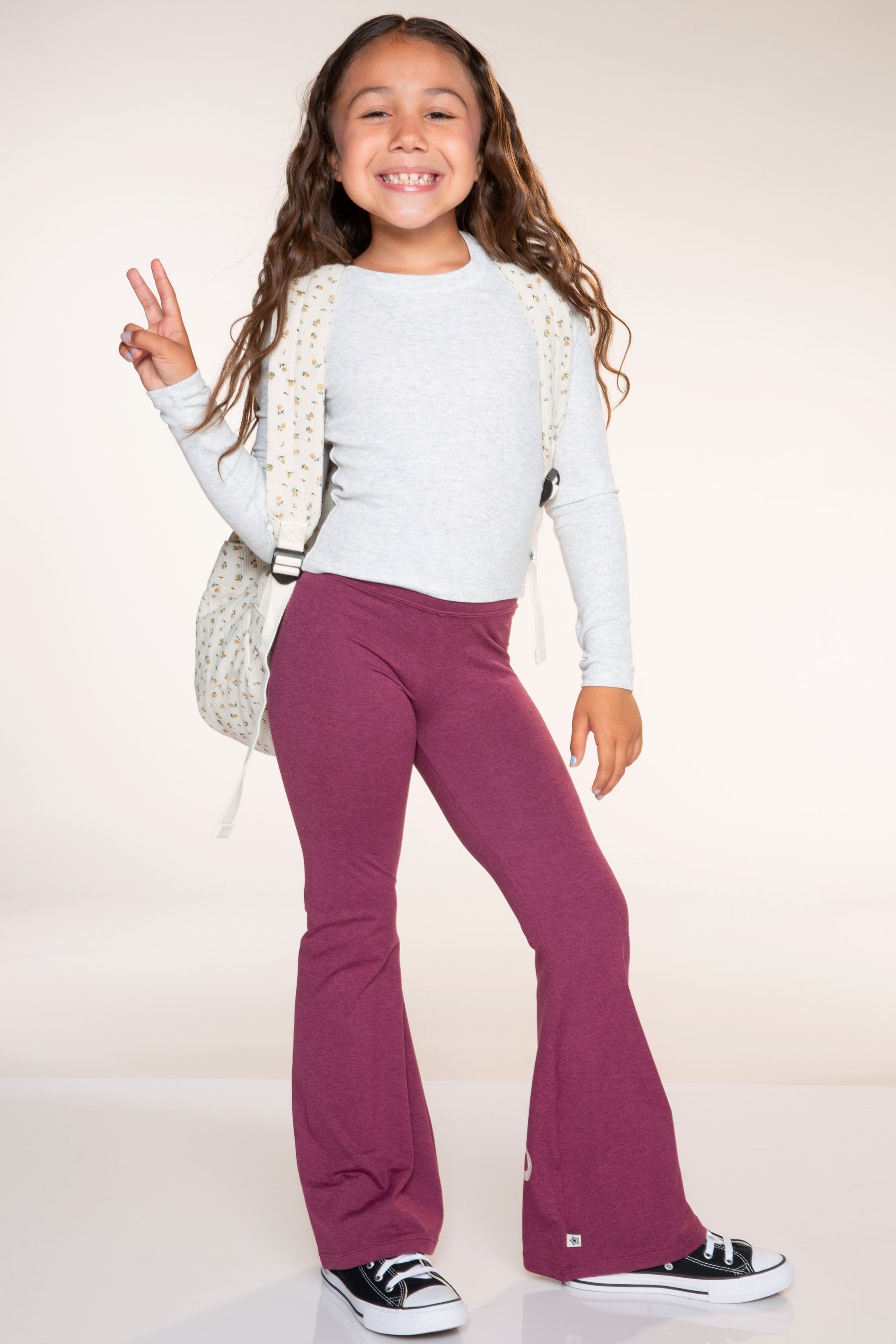 Ultra-Soft Ribbed Long Sleeve Fitted Tee - Soft Lilac - NEW!