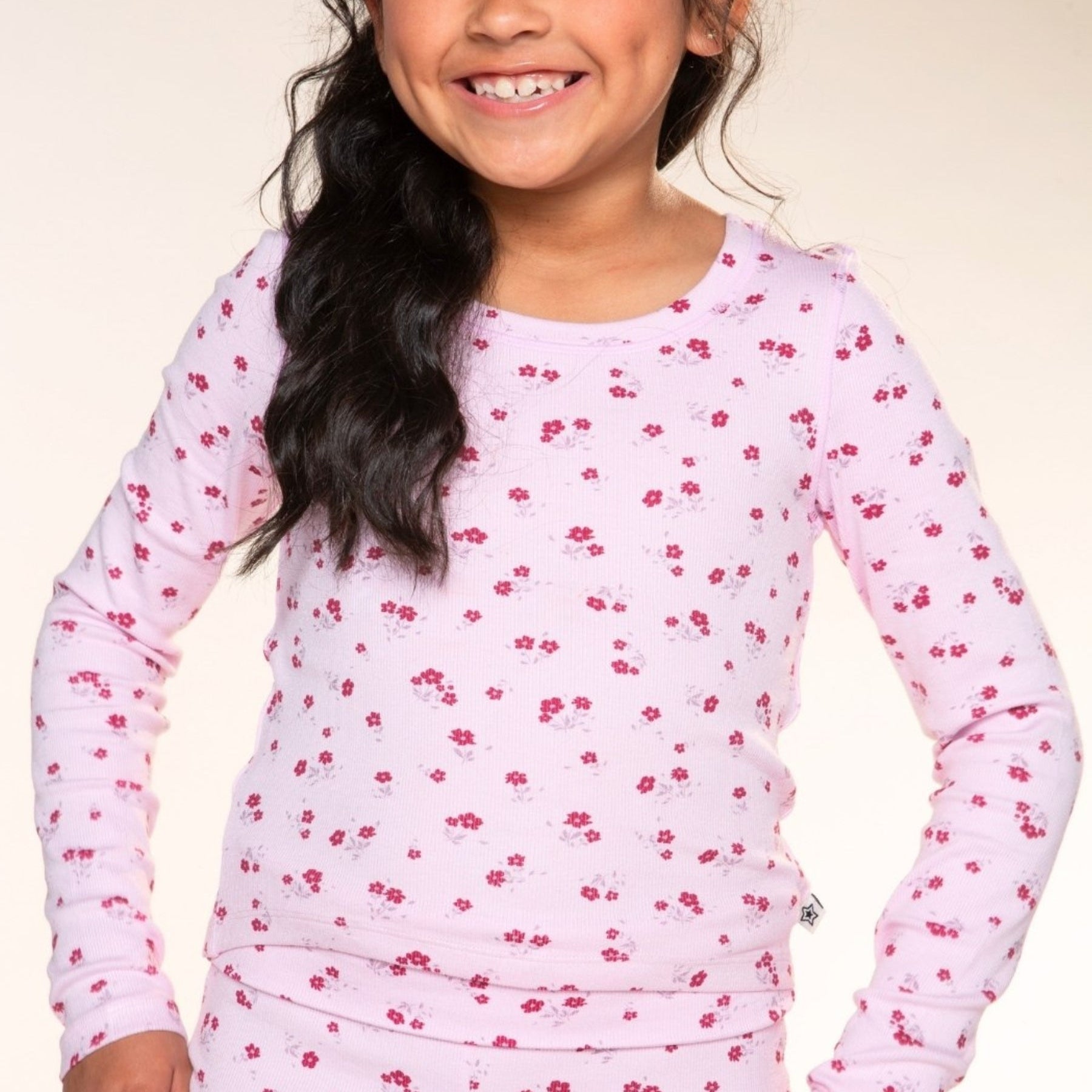 Ultra-Soft Ribbed Long Sleeve Fitted Tee