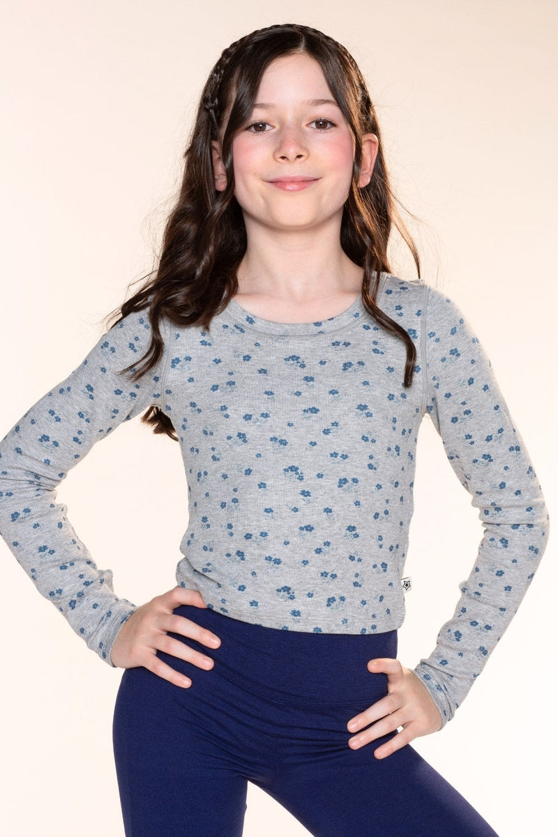 Ultra-Soft Ribbed Long Sleeve Fitted Tee