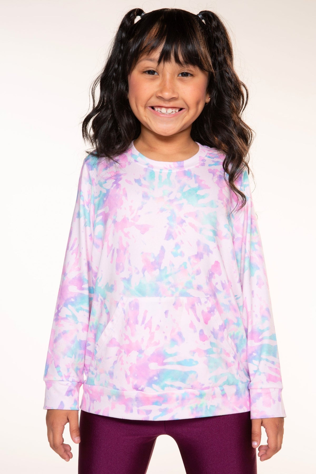 Simply Soft Kanga Pocket Crew Top - Black - NEW!