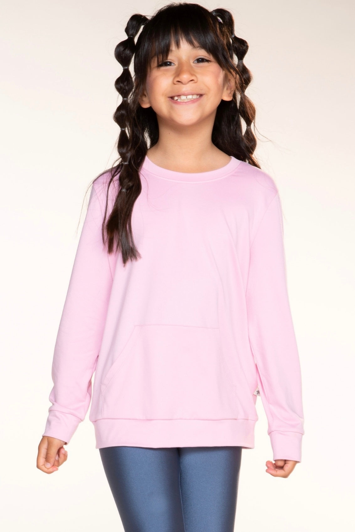 Simply Soft Kanga Pocket Crew Top - Black - NEW!