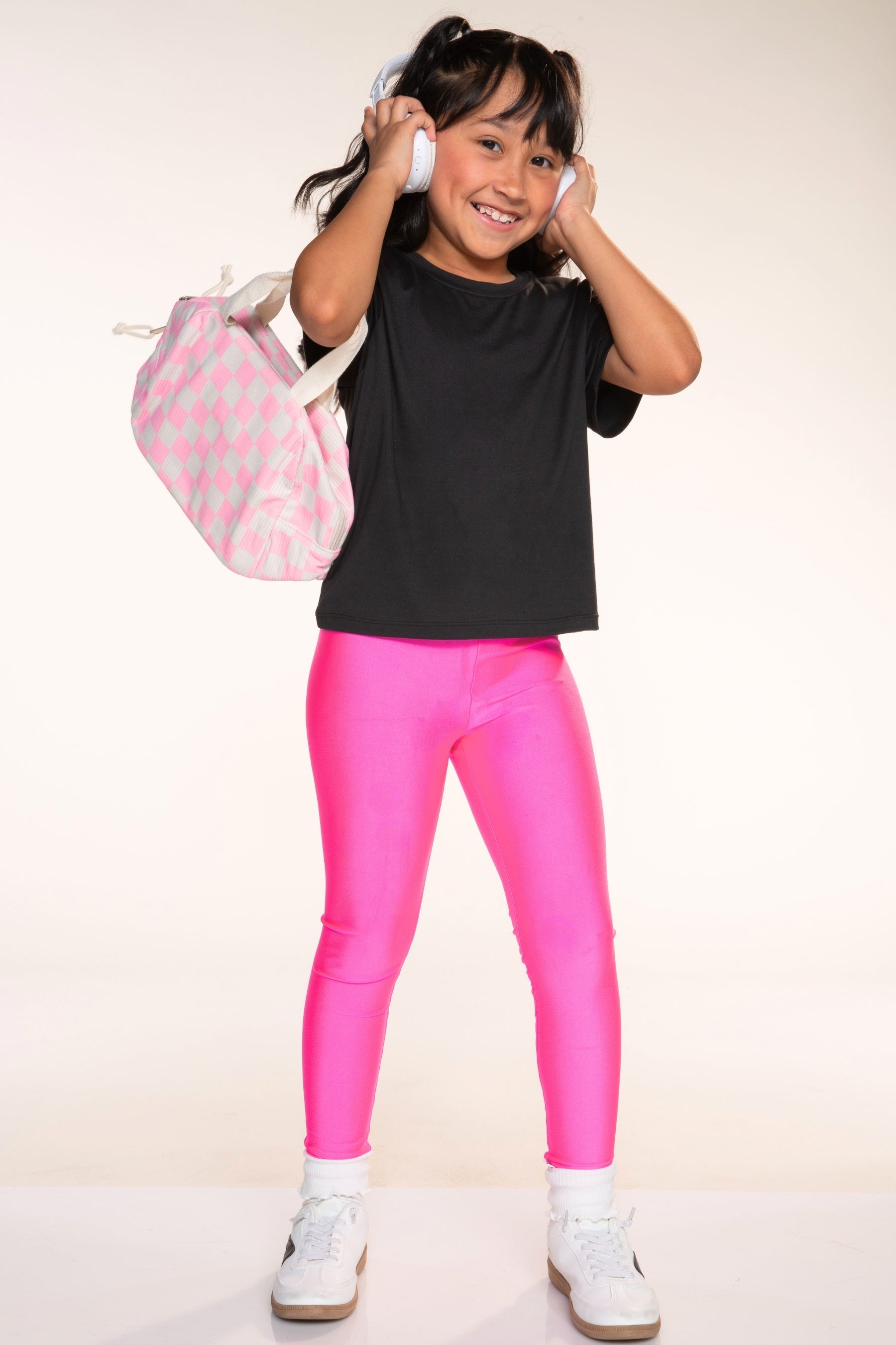 High Shine Long Legging - Silver Glitter