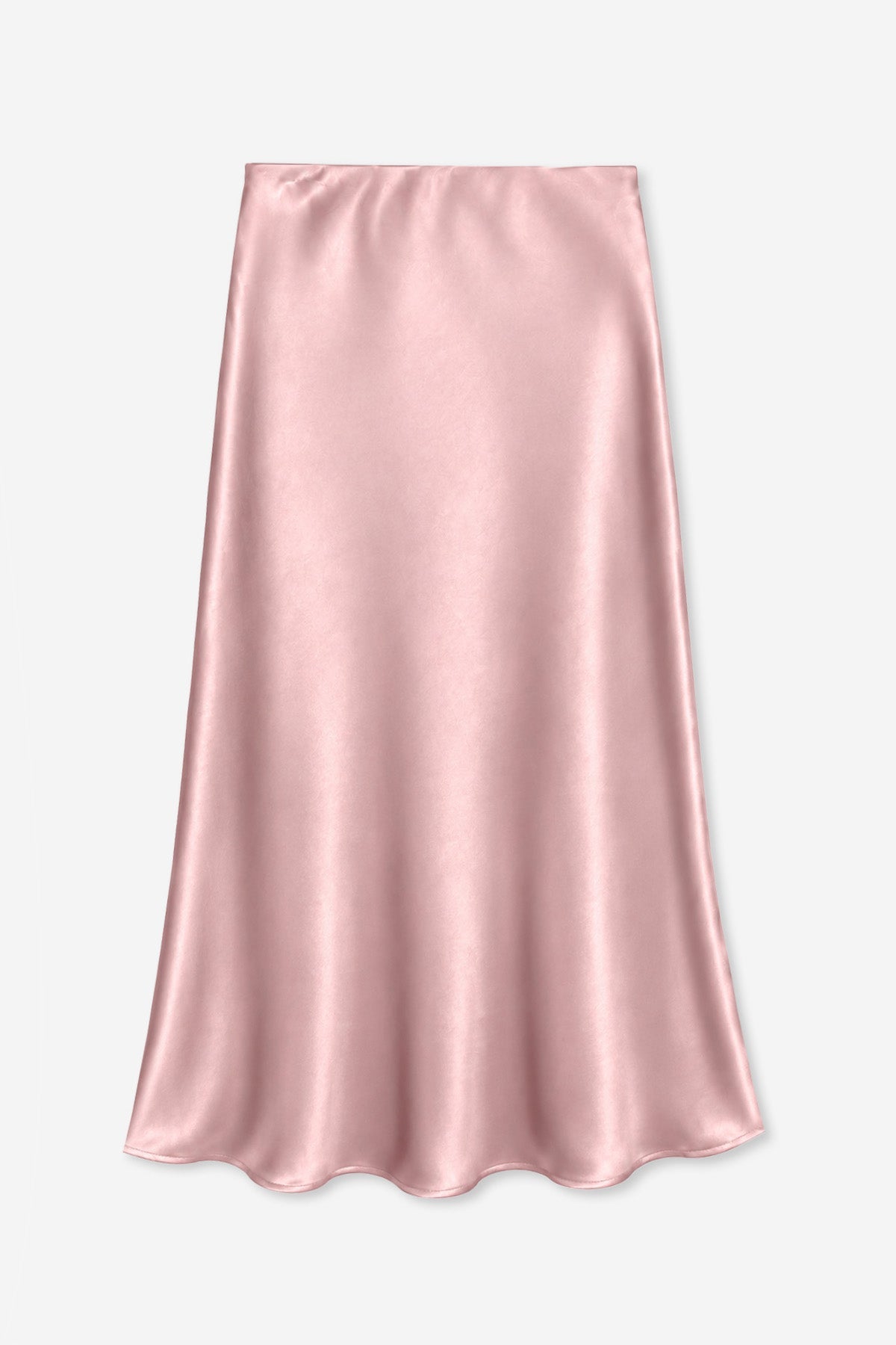 Washed Satin Maxi Skirt - Blue Ice - NEW!
