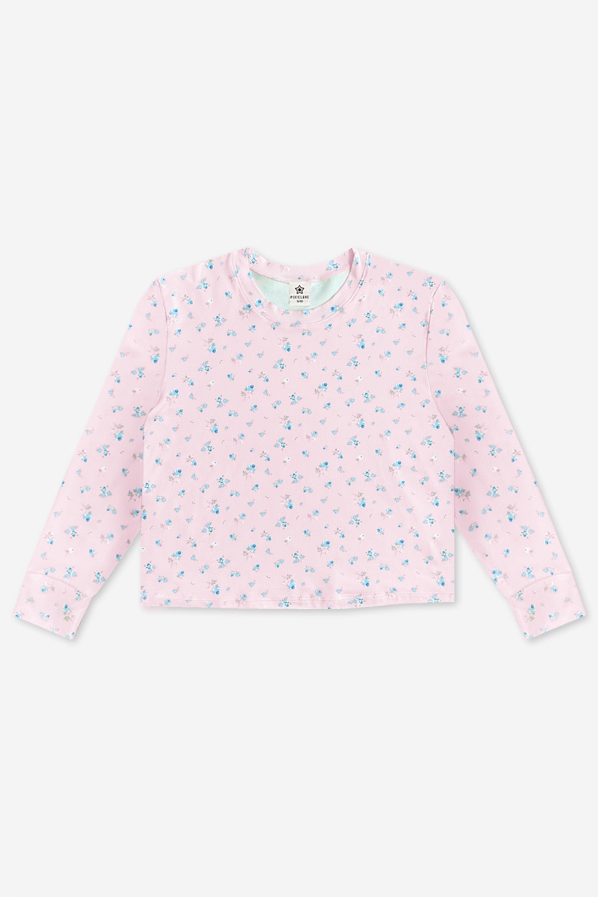 Simply Soft Long Sleeve Easy Tee - Light Pink Floral - NEW!