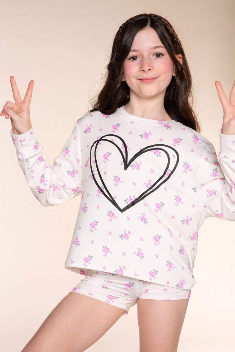 Simply Soft Long Sleeve Easy Tee & Tumble Short Lounge Set