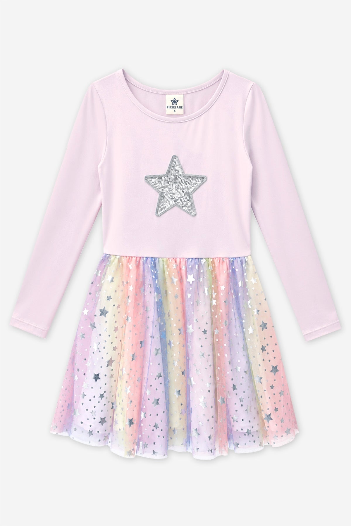 Simply Soft Long Sleeve Ballet Be Happy Tulle Dress - Black Gold Sequin Bow Foil Star - NEW!