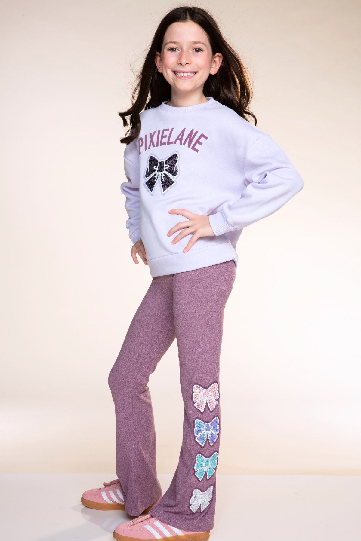 Simply Soft Luxe Flare Legging - Lavender Butterfly Emoji - NEW!