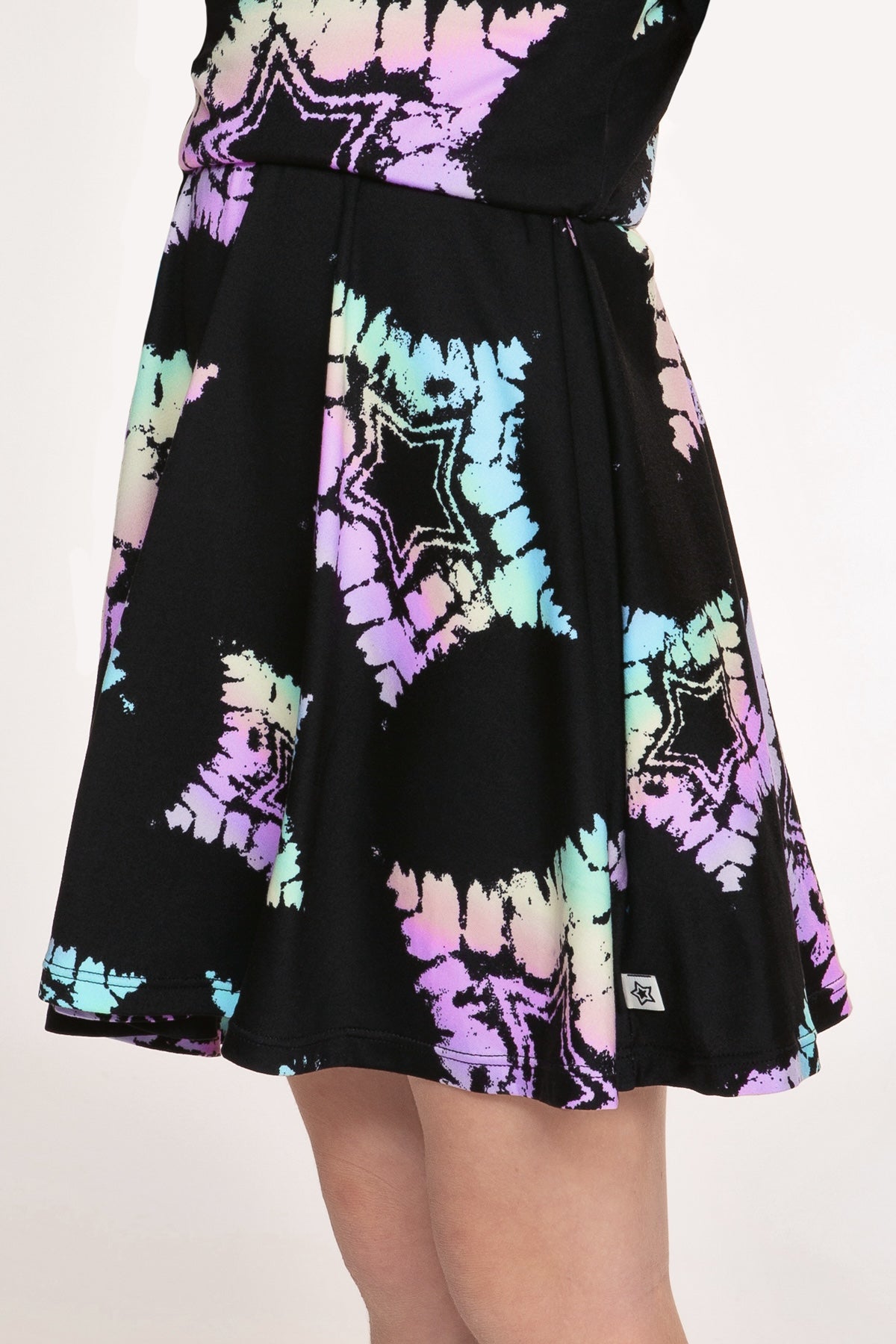 Simply Soft Long Sleeve Skater Dress - Pastel Rainbow Sketch Emoji - NEW!