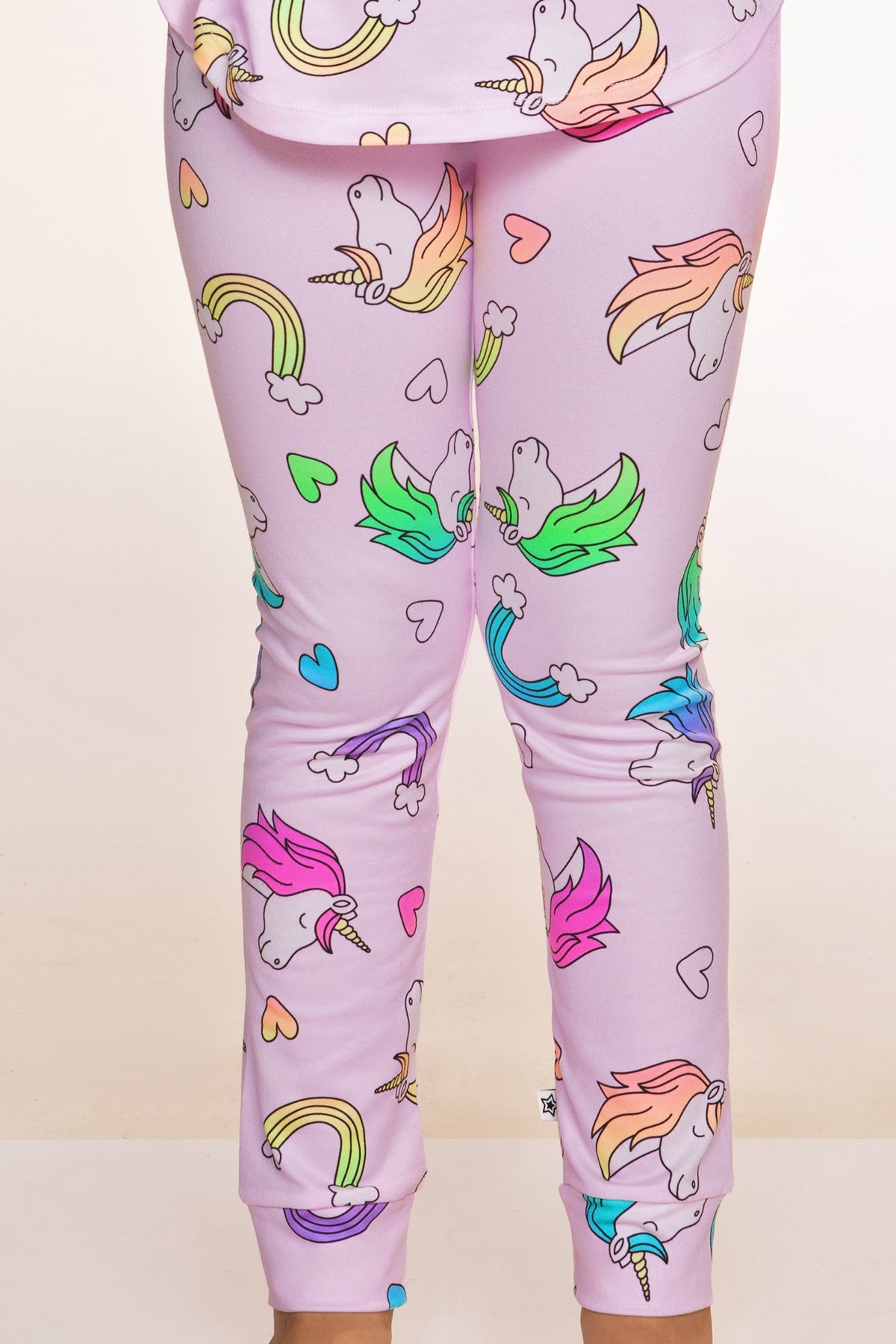 Simply Soft Long Sleeve Tee & Slim Lounge Pant - Pink Rainbow Unicorn - NEW!