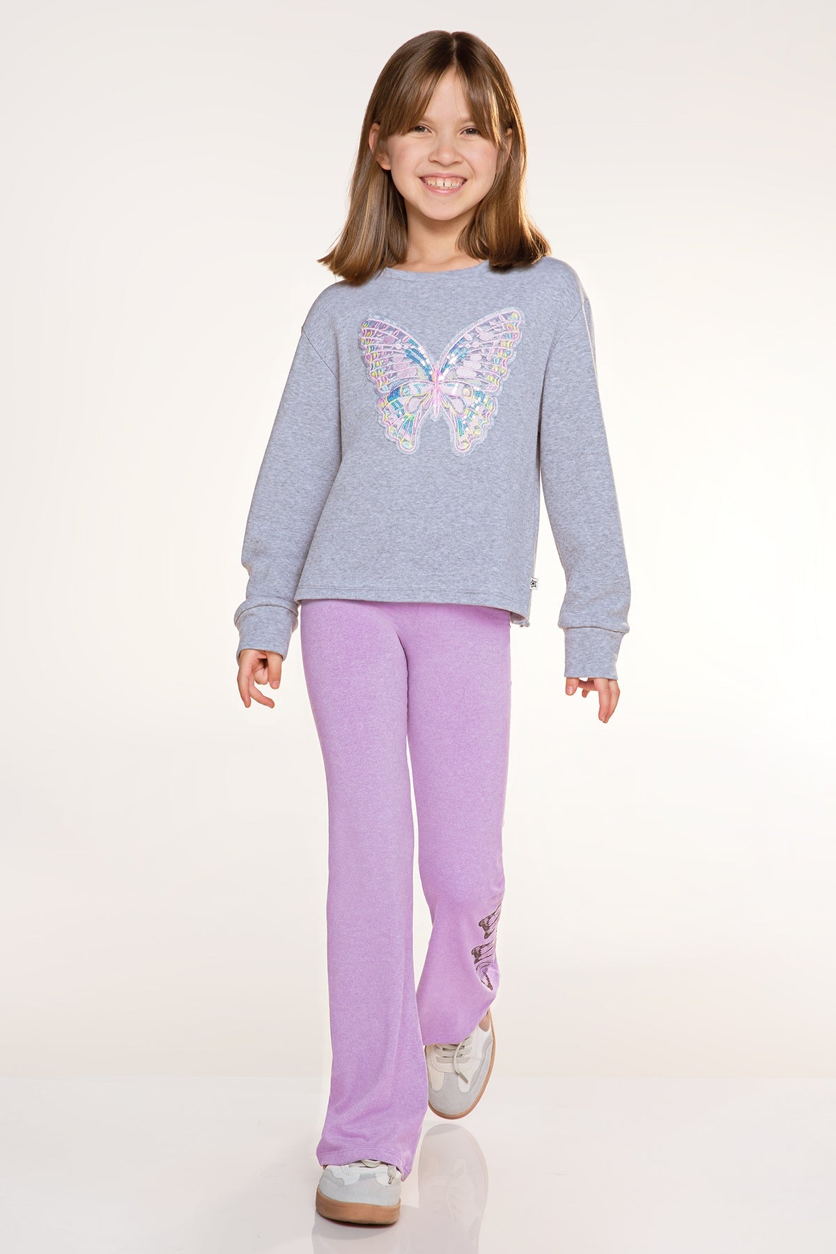 Simply Soft Luxe Flare Legging - Steel Rainbow Stars - NEW!