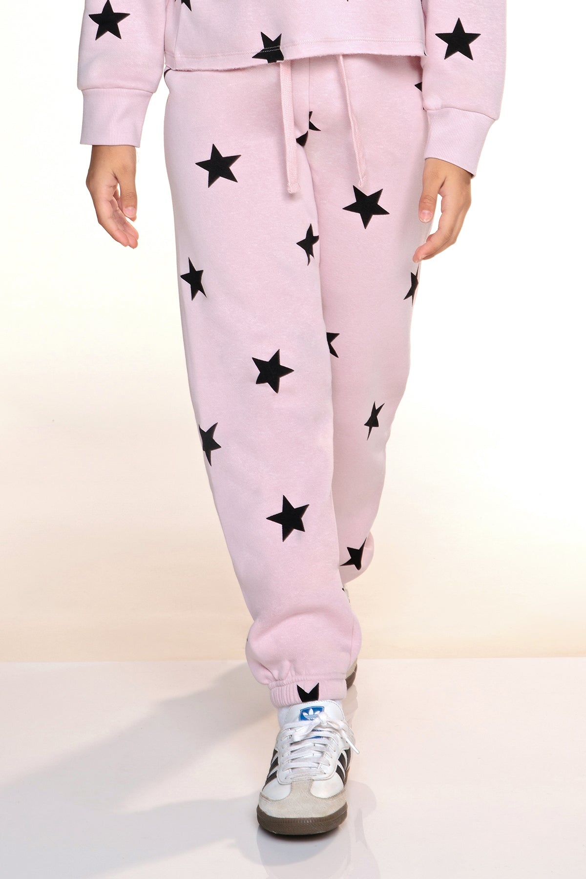 Cloud Soft French Terry Sweatpant - Pink Ivory Tie Dye Love Icons - NEW!