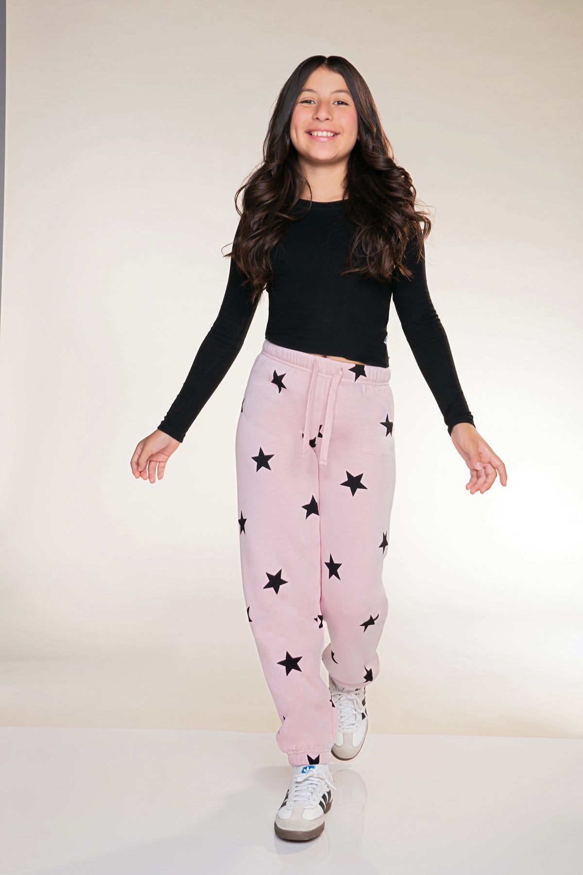 Cloud Soft French Terry Sweatpant - Pink Ivory Tie Dye Love Icons - NEW!